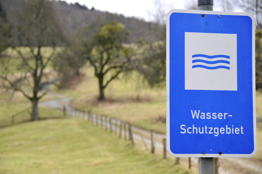 Schild Wasserschutzgebiet