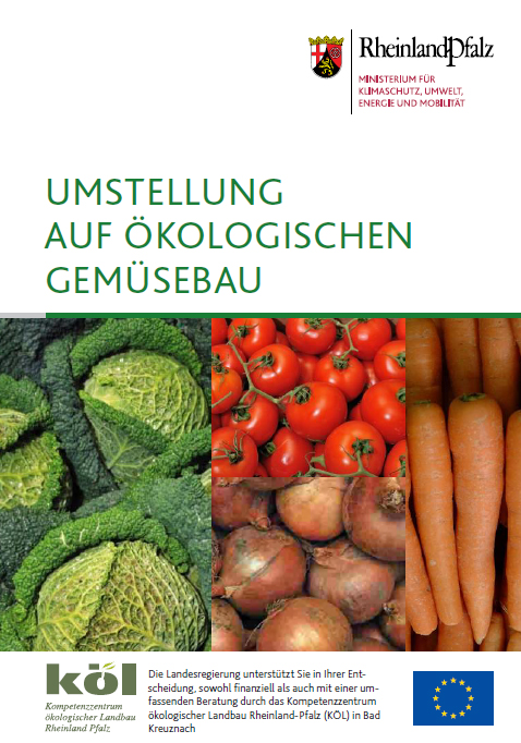 Titelseite der Broschüre "Umstellung auf ökologischen Gemüsebau"