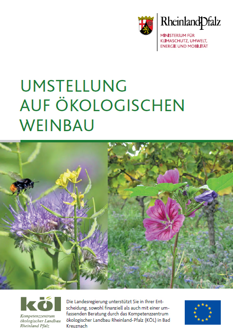 Titelseite der Broschüre "Umstellung auf ökologischen Weinbau"