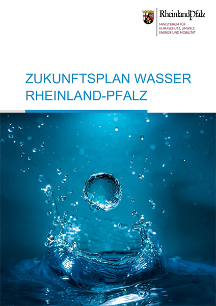 Titelseite der Broschüre "Zukunftsplan Wasser Rheinland-Pfalz"