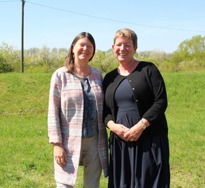Umweltministerin Ulrike Höfken und ihre Amtskollegin Claudia Dalbert aus Sachsen-Anhalt.