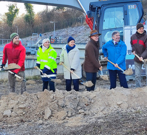 Erster Spatenstich an der Kläranlage Bad Salzig