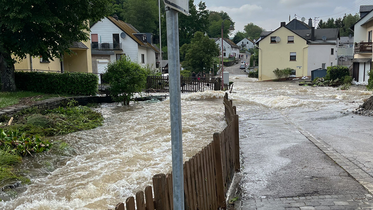 Hochwasser in der Gemeinde Riveris am Pfingstwochenende