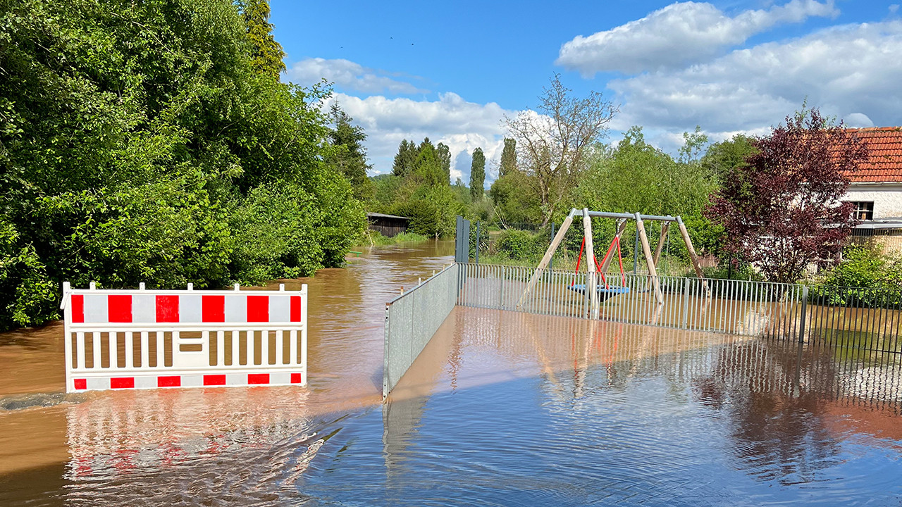 Hochwasser an Pfingsten in Contwig