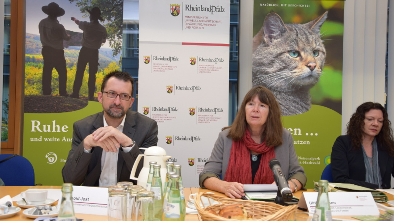 Pressekonferenz mit Ulrike Höfken und Reinhold Jost