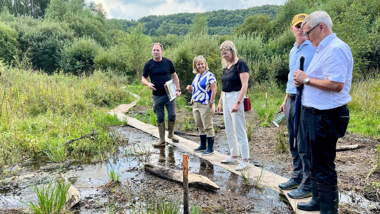 Gruppenbild am Moor „Mosbrucher Weiher“ in der Eifel