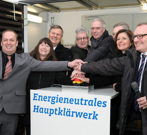 Offizielle Inbetriebnahme der energieneuitralen Kläranlage in Trier mit Ministerpräsidentin Malu Dreyer und Umweltministerin Ulrike Höfken.