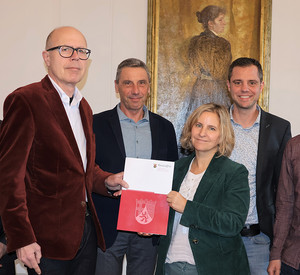 Förderbescheidübergabe in Landau mit Klimaschutzministerin Katrin Eder und Oberbürgermeister Dr. Dominik Geißler