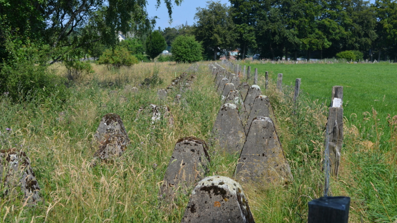 Panzerhöcker des ehemaligen Westwalls