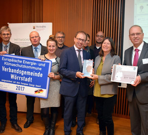 Im Rahmen der Veranstaltung wird die Verbandsgemeinde Wörrstadt mit dem European Energy Award ausgezeichnet.