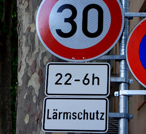 Tempo 30 Schild in Mainz