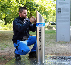 Installation eines Ttinkwasserbrunnens