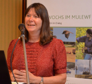 Umweltministerin Höfken am Rednderpult