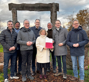 Umweltministerin Katrin Eder bei der Förderbescheidübergabe