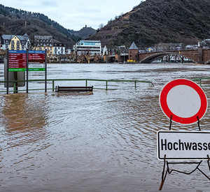 Hochwasser an der Mosel