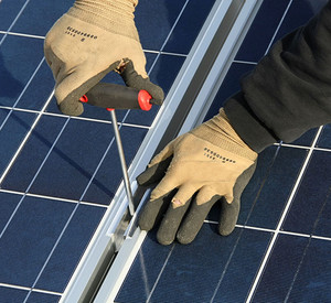 Montage einer Solaranlage