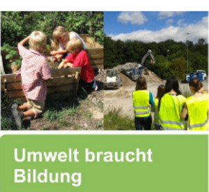Titelseite des Flyers 'Umwelt braucht Bildung'