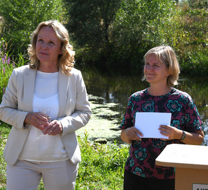 Bundesumweltministerin Steffi Lemke und Klimaschutzministerin Katrin Eder