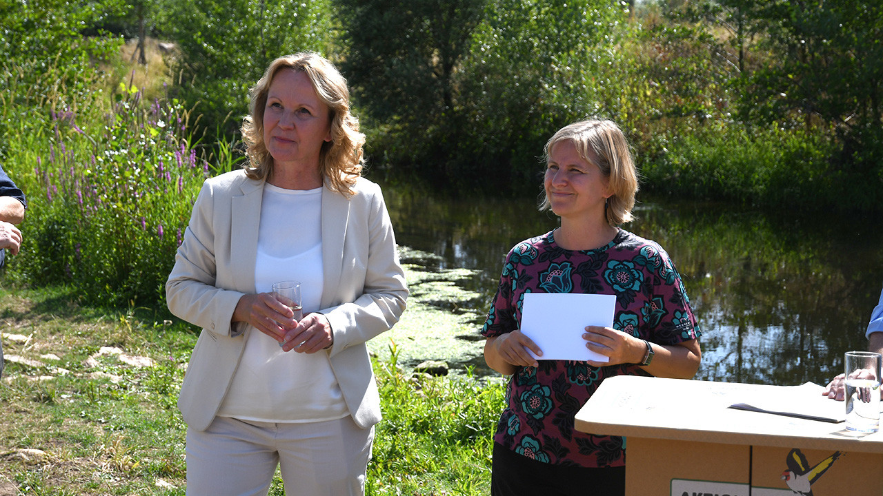 Bundesumweltministerin Steffi Lemke und Klimaschutzministerin Katrin Eder