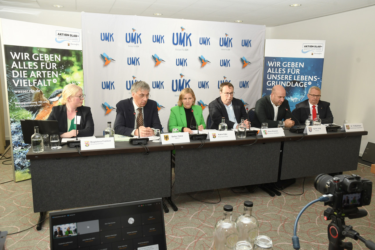 Pressekonferenz zum Abschluss der Umweltministerkonferenz in Bad Neuenahr-Ahrweiler