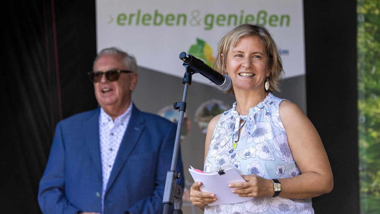 Umweltministerin Eder bei der Eröffnung der Deutschen Waldtage
