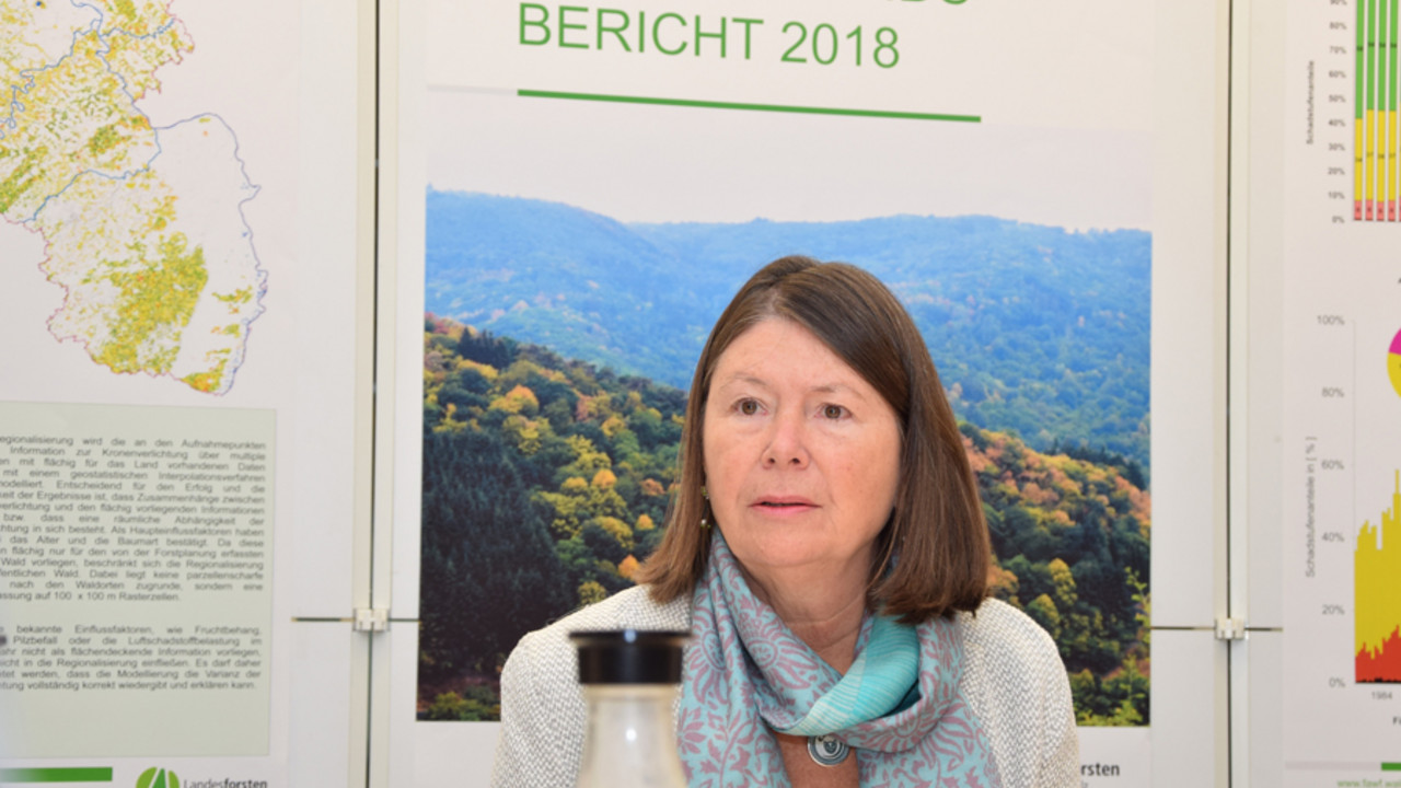 Forstministerin Höfken stellt den Waldzustandsbericht 2018 vor