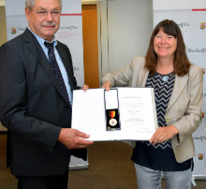 Umweltministerin Ulrike Höfken und Otto Hey