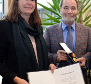 Umweltministerin Ulrike Höfken und Winfried Sander