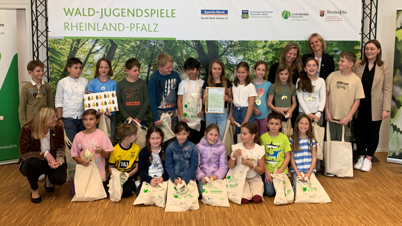 Die Gewinnerklasse der Waldjugendspiele