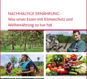 Titelseite der Broschüre 'Nachhaltige Ernährung'