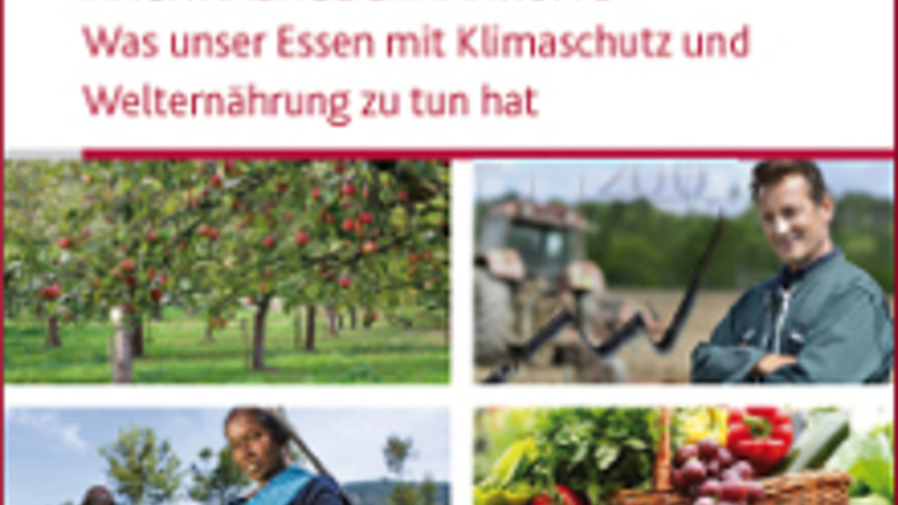 Titelseite der Broschüre 'Nachhaltige Ernährung'