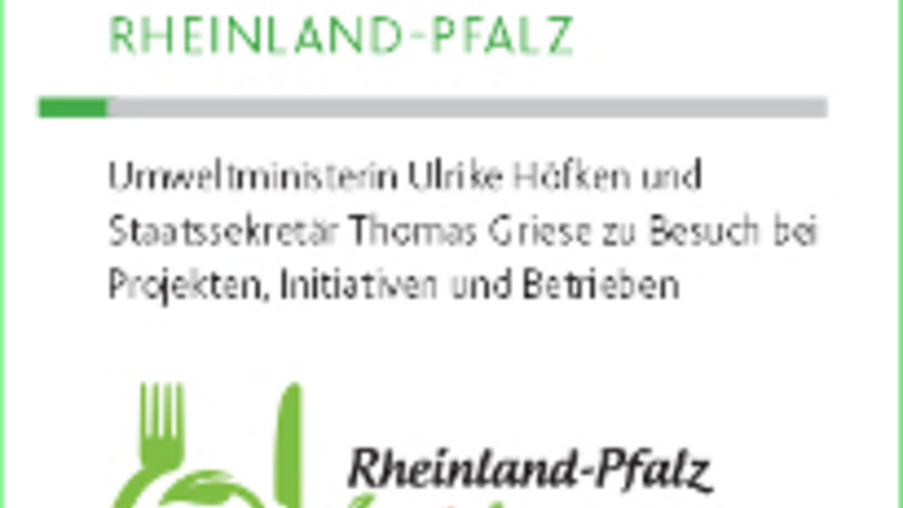 Titelseite Programmfaltblatt Grüne Woche Rheinland-Pfalz 2013