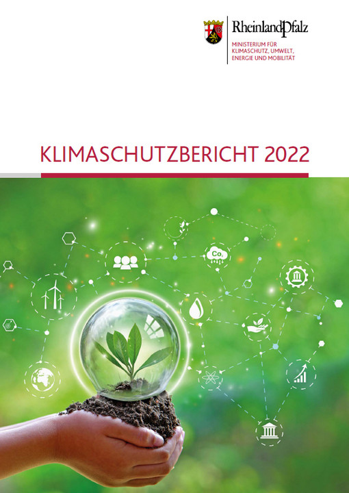 Titelseite der Broschüre "Klimaschutzbericht 2022"