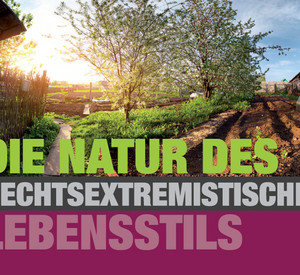 Ausschnitt aus Titelseite der Broschüre "Die Natur des rechtsextremistischen Lebensstils"