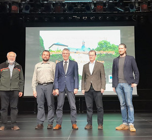 Dr. Jürgen Gauer, Julius Schuck, Dr. Erwin Manz, Hans-Peter Erhart und Dr. Martin Greve