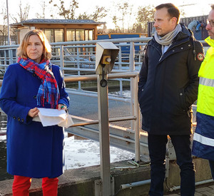 Klimaschutzministerin Katrin Eder besucht die Kläranlage Sinzig.