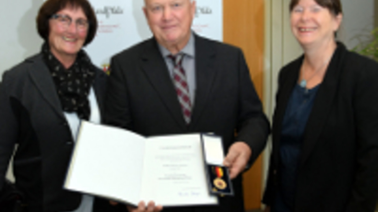 Umweltministerin Ulrike Höfken mit Ernst Görgen und dessen Ehefrau Umweltministerin Ulrike Höfken mit Ernst Görgen und dessen Ehefrau