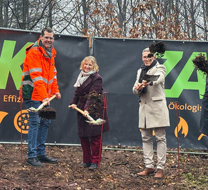 1. Spatenstich für die neue Windenergieanlage am Standort der Zentralen Abfallwirtschaft Kaiserslautern (ZAK)