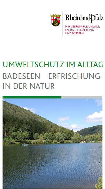 Titelseite des Flyers "Umweltschutz im Alltag: Badessen - Erfrischung in der Natur