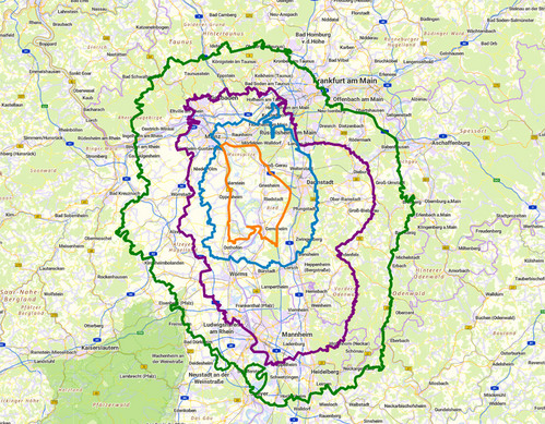 Karte mit ASP-Zonen