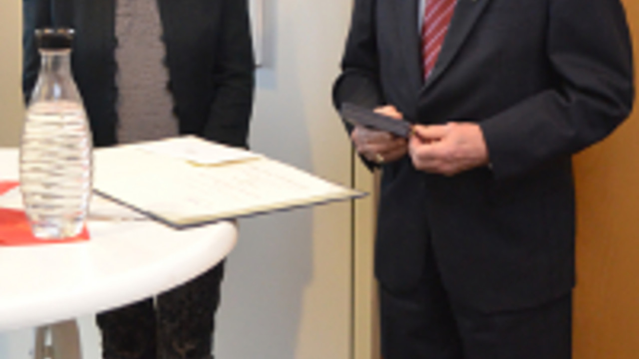 Umweltministern Ulrike Höfken und Dieter Raudszus